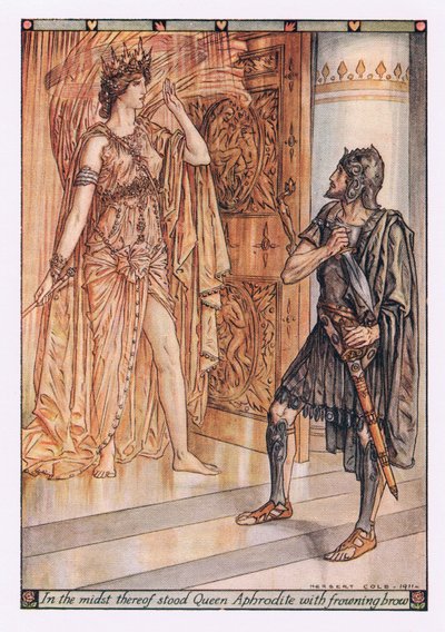 In the midst thereof stood Queen Aphrodite with frowning brow by Herbert Cole